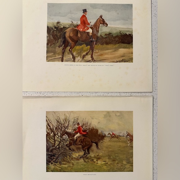 Set of field fox hunter framable art prints, equestrian, home decor - Picture 2 of 2